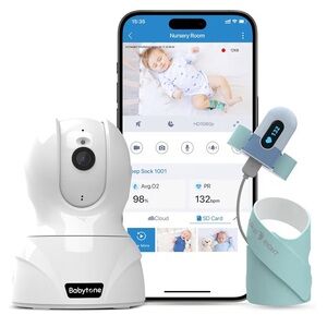 Babytone Baby Monitor - Smart Sleep Sock with Camera Monitor